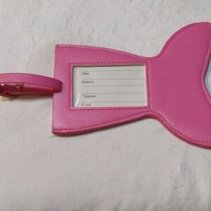Pink Leatherette Mermaid Tail Luggage Tag